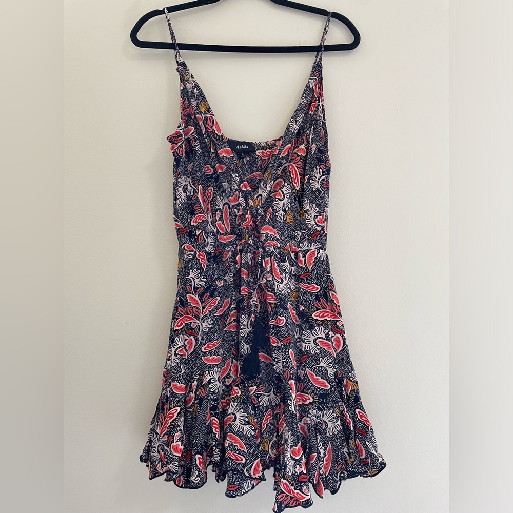 Aakaa Tassel Tie Floral Sundress - L‎